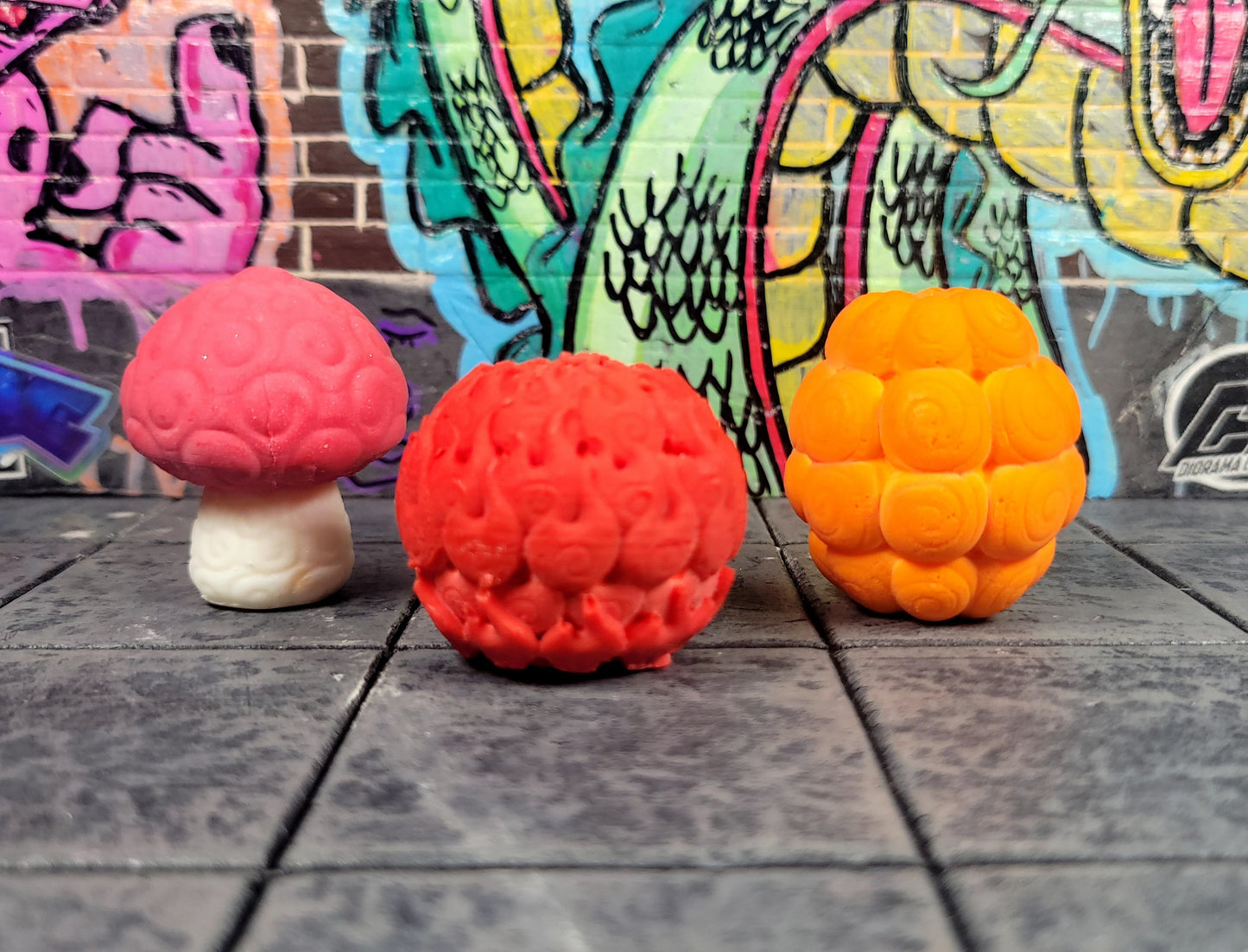 Ace, Chopper and Buggy Devil Fruit Wax Melts