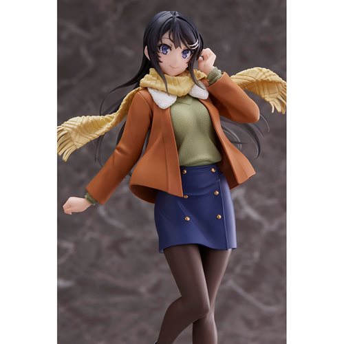 Rascal Does Not Dream of a Dreaming Girl Mai Sakurajima Winter Wear Version Coreful Prize Statue