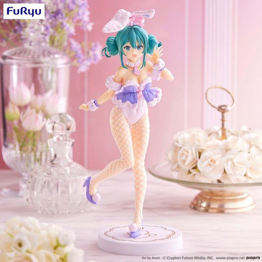 HATSUNE MIKU BICUTE BUNNIES FIGURE WHITE RABBIT PURPLE COLOR VER
