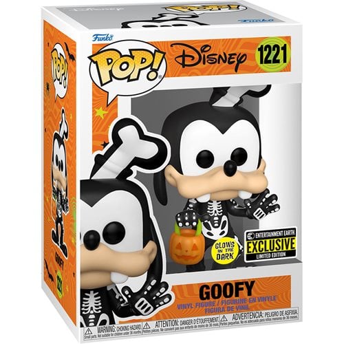 Disney Skeleton Goofy Glow-in-the-Dark Pop! Vinyl Figure - Entertainment Earth Exclusive