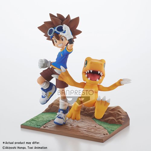 Digimon Adventure Taich and Agumon DXF Adventure Archives Statue