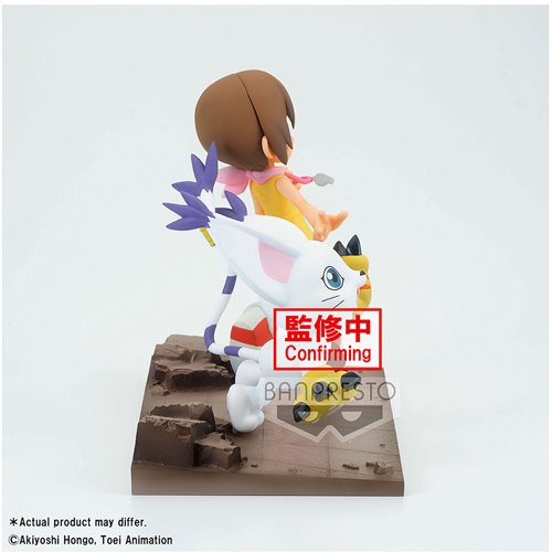 Digimon Adventure Hikari and Tailmon DXF Adventure Archives Statue