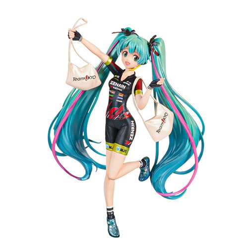 Vocaloid Hatsune Miku Racing Miku 2019 Team UKYO Cheering Version Banpresto Chronicle Espresto est Print & Hair Statue